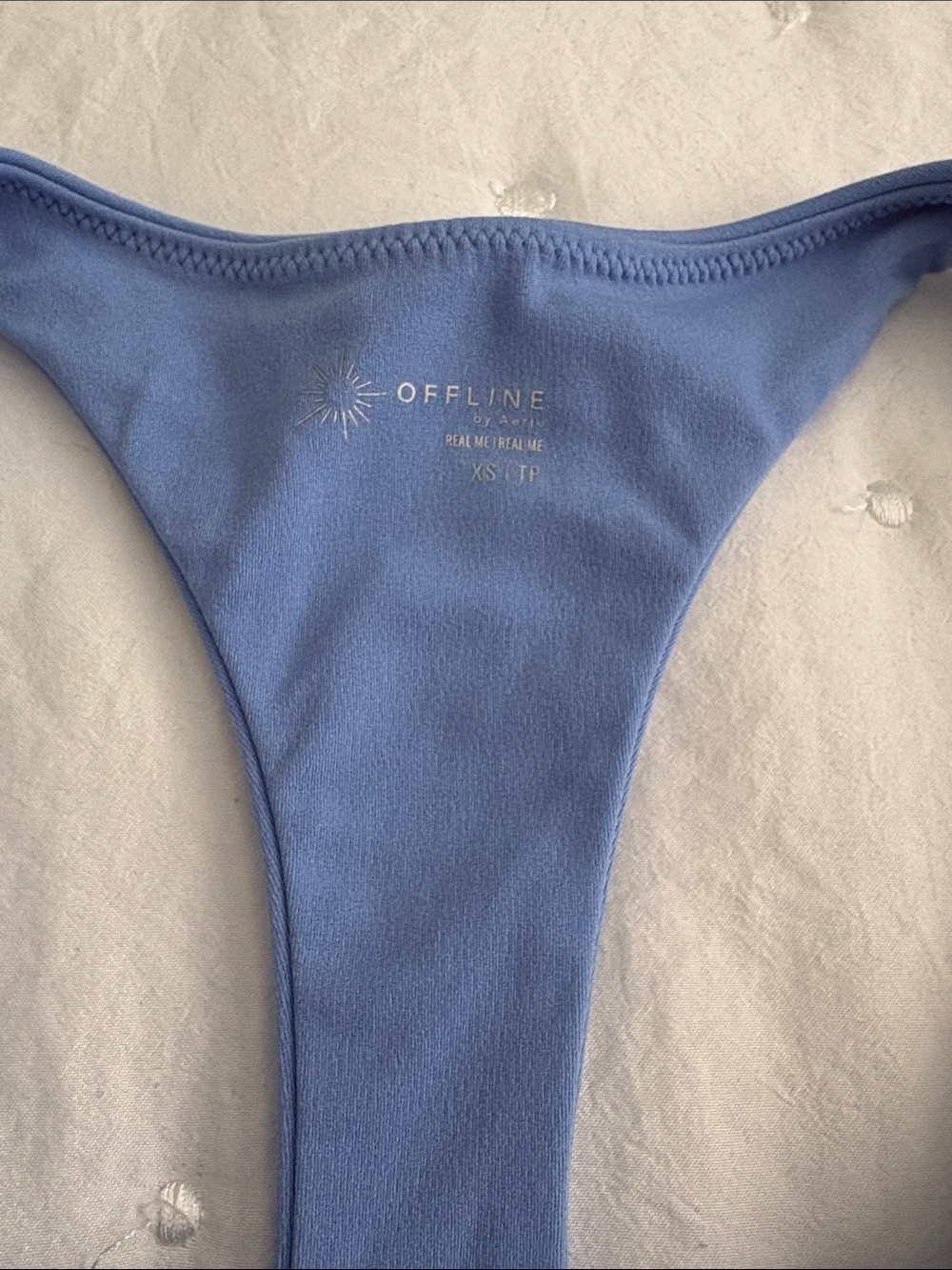 Off line Light Blue Racerback Romper - Picture 2 of 2